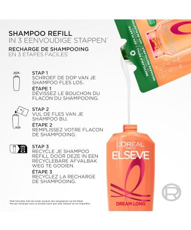 L'Or al LOr al Paris Dream Lengths Shampoo Refill For long damaged hair Repairing 250 ml LOR AL PARIS ELVIVE DREAM LENGTHS Shampoo Refill SUITABLE FOR long damaged hair - Buy Online on GoSupps.com