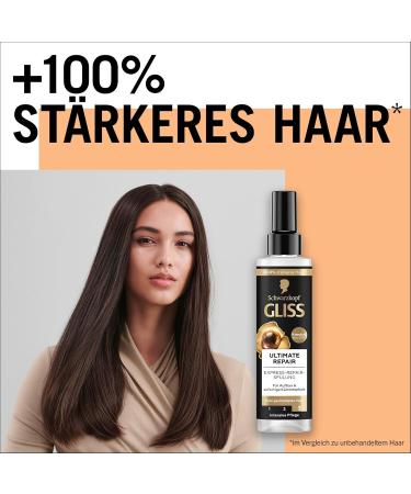 Gliss Apr s-shampoing r parateur Express Ultimate Repair (200 ml) apr s-shampoing la k ratine r pare les cheveux extr mement ab m s apr s-shampoing avec protection thermique jusqu' 230 C - Buy Online on GoSupps.com