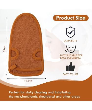 URAQT Exfoliating Gloves 2 Pcs Deep Pore Cleansing Exfoliating Glove Dual-Sided Deep Clean Exfoliation Scrubbing Mitt Body Scrub Glove Bath SPA Exfoliating Mitts for Women and Men Dead Skin Remove 2 Pcs-Upgraded Bamboo Fiber - Buy Online on GoSupps.com