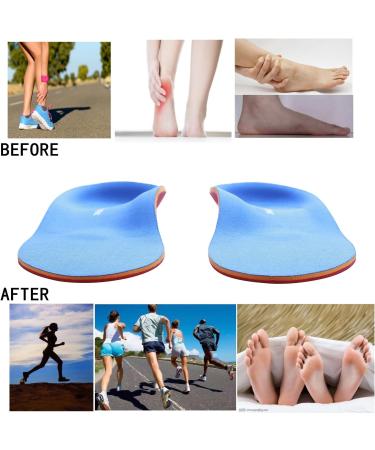Orthotics Insoles for Flat Feet & Plantar Fasciitis | Arch Supports for Men & Women Shoes | Comfort & Pain Relief | 127-BLUE - Buy Online on GoSupps.com