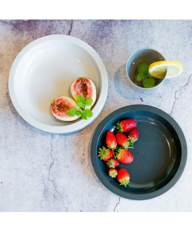 Youngever 54-Piece Plastic Children's Tableware Set | Reusable Toddler Dinnerware in 9 Colors International Shipping Available - Buy Online on GoSupps.com