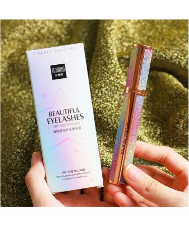 XunChung Mascara Starry Sky Mascara 4D Waterproof Eye Primer Fiber Silk Eyelash Thick Curling Natural Lengthening Eye Lash 4D Black Eyes Makeup Color 1pc - Buy Online on GoSupps.com
