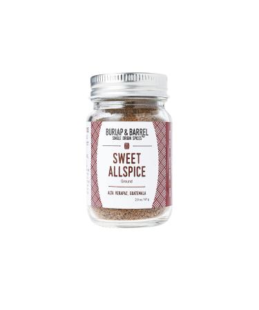 Burlap & Barrel - Sweet Allspice - As seen on Shark Tank! Characteristic smoky warmth, reminiscent of toasted almonds & baked fruit - Perfect addition to spiced holiday desserts - 2oz Glass Jar