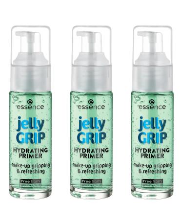 Essence jelly grip hydrating primer green moisturizing smoothing natural for dry skin vegan without parabens nanoparticles free gluten -free 3 -pack (3x29ml) 29 ml (3 -pack) - Buy Online on GoSupps.com