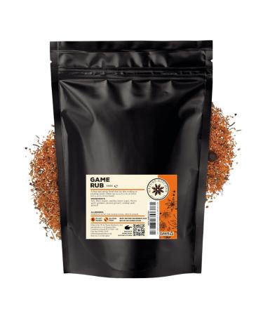 Nature Kitchen Game Rub (Medium Heat) 500G Seasoning Spices And Herbs. Gluten-Free and Vegan Everyday Cooking Blends For Marinades Sauces Frying Baking Or Grilling