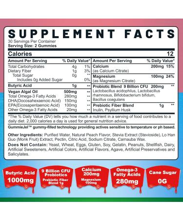 Nextdia 2 Pack Sugar Free Vitamin C + D3 + Zinc Gummies for Adults 50+ + 1 Pack Butyrate Gummies - Buy Online on GoSupps.com
