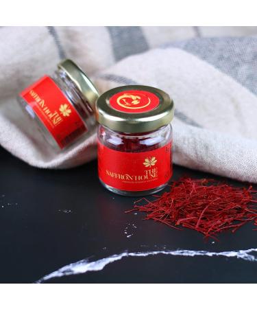 The Saffron House Premium Grade A Genuine Saffron Threads in Glass Jar - 1 Gram - Buy Online on GoSupps.com
