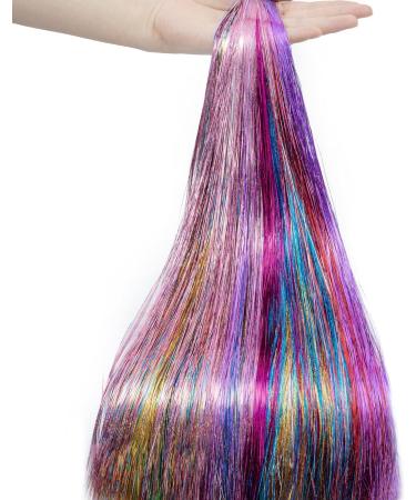 Hair Tinsel Hair Tinsel Kit with Tools Tinsel Hair Extensions 12 Colors 3200 Strands Glitter Hair Tinsel Heat Resistant 46 Inch Fairy Hair 12Colors-46Inch-3200Strands 12 Colors with kit - Buy Online on GoSupps.com