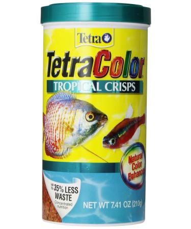 TetraColor Tropical Crisps Fish Food 7.41 Ounces With Natural Color Enhancer 210 g (Pack of 1)