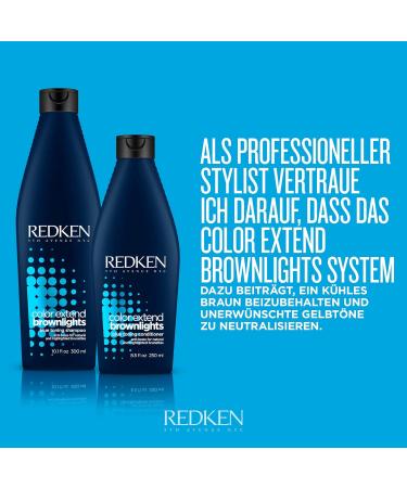 Redken Color Extend Brownlights Conditioner 250ml | Cool Brown Hair Care Color Pigments & Red Neutralization for Colored & Natural Hair - Buy Online on GoSupps.com