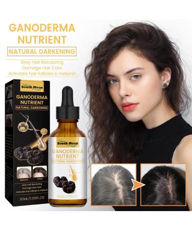 Black Shouwu Nourishing Serum | Natural Ganoderma Anti-Greying Hair Serum for Thicker Stronger Hair - Buy Online on GoSupps.com