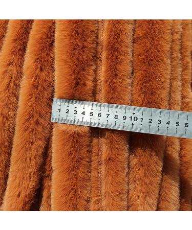 10.94 Yards DIY Faux Rabbit Fur Ribbon for Clothes Accessory - Black | Artificial Fluffy Fur Strips for Coat Hood Hat - One Size - Buy Online on GoSupps.com