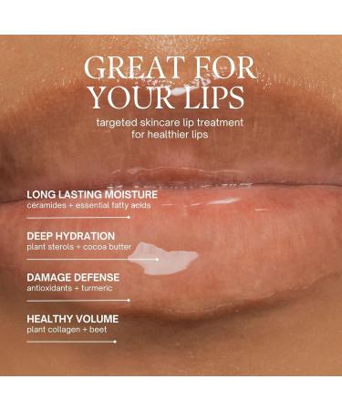 Fitglow Beauty | Night Lip Serum 10 Year Anniversary | Lip Sleeping Mask | Plant-Powered Natural Overnight Lip Mask Treatment | Hydrating Moisturizer for Dry Cracked Chapped Lips | 1 (12g) Tube Clear Single Anniversary Edi  - Buy Online on GoSupps.com