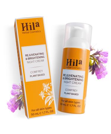 Rejuvenating Brightening & Nourishing Night Cream for Face - Vitamin E Cream for All Skin Types Restorative Night Moisturizer Brightening Cream for Face - Comfrey 50ml