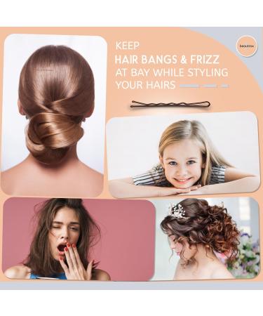 Beautrox Hair Pins for Women 72 pieces 5.5cm Hair Grips Brown Sturdy Steel Bobby Pins Brown for all day use Kirby Grips suitable for all Hair lengths & thickness Hair Accessories for Women - Buy Online on GoSupps.com