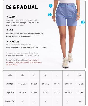 Women's Outdoor Cargo Shorts | Quick Dry & Lightweight | 7 Pocket Hiking & Golf Shorts - Black, Large - Buy Online on GoSupps.com