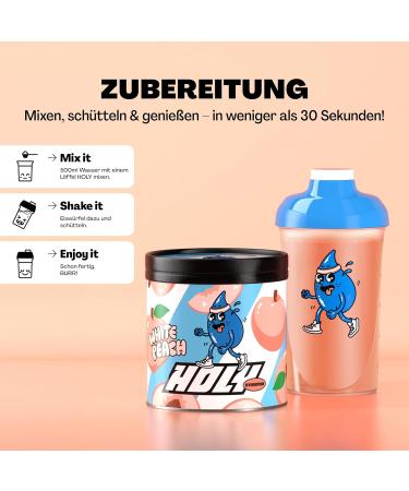 Buy Holy Hydration 'White Peach' - 50 Portions of Vegan Electrolyte Drink | 100% Natural Fruit Aromas | 350g Hydration Solution - Buy Online on GoSupps.com