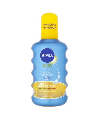 Nivea Sun Protect and Refresh Invisible Cooling 20 Medium Sun Spray 200 ml