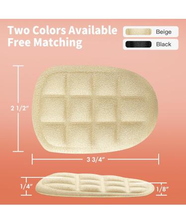 Heel Cushions for Pain Relief | Comfort Pads & Inserts for Men & Women | Beige Heel Cups for High Heels & Plantar Fasciitis (2 Pairs - Buy Online on GoSupps.com