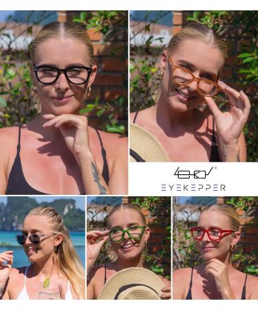 Eyekepper 5 Pack Cat Eye Reading Glasses - Stylish Oversized Women s +2.00 Reading Aid - Ship Internationally - Buy Online on GoSupps.com
