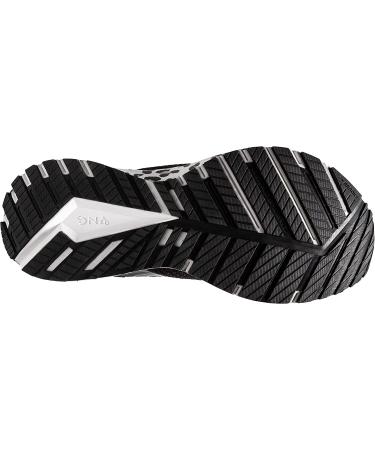 Brooks Revel 5 Women's Sneakers - Lace-Up Closure, Rubber Outsole, Textile Lining - Size 8.5 Black/White/Silver - Buy Online on GoSupps.com