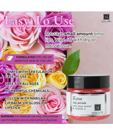 Buy Lip Polish with Honey & Vitamin E | Moisturizing Lip Scrub for Dry & Chapped Lips | Rose Sugar Scrub 1 oz - International Shipping - Buy Online on GoSupps.com