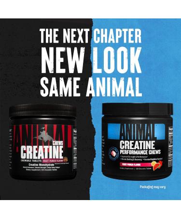 Animal Creatine Chews Tablets - Enhanced Creatine Monohydrate with AstraGin to Improve Absorption & Creatine Chews Tablets - Enhanced Creatine Monohydrate Grape + Tablets 120 Count (Pack of 1) - Buy Online on GoSupps.com