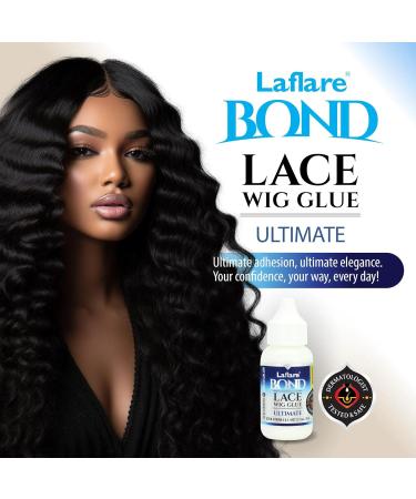 Laflare Lace Bond Wig Glue 1.2oz | Biotin & Vitamins A & E | Non-Toxic Water & Oil-Resistant Natural-Looking Adhesive for Wigs & Hairpieces - Buy Internationally - Buy Online on GoSupps.com