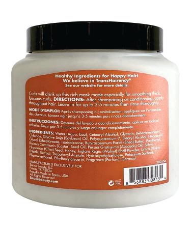 Sauce Beauty Honey Chia Smoothing Curl Mask - 10.5 Fl Oz - Hydrating Mask for Curly Hair - Tames Frizz & Hydrates Natural Curls - Buy Online on GoSupps.com