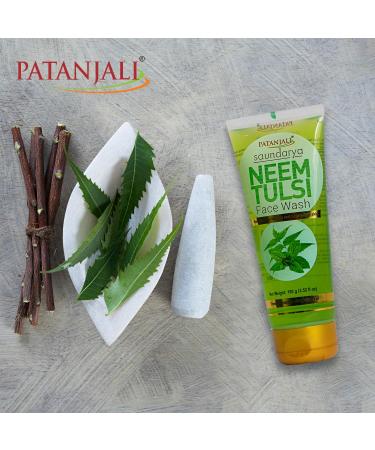 patanjali Neem Tulsi Face Wash 100gm / 3.52 fl oz - Pack of 2 - Buy Online on GoSupps.com