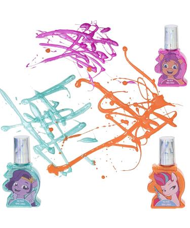 Townley Girl My Little Pony Peel-Off Nail Polish Set for Girls - Non-Toxic, Water Based, Glittery & Opaque Colors with Toe Spacers & Stickers - Buy Online on GoSupps.com