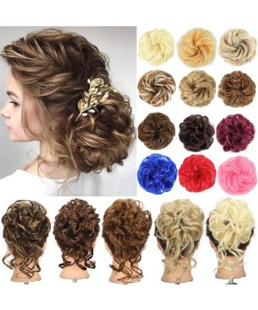 Hair Bun Hairpiece for Women Messy Bun Hair Piece for Women Tousled Updo Hair Bun Extensions Synthetic Elastic Band Hair Chignon Wavy Curly Ponytail Hairpieces for Daily Wear Hair Chignons(Q40 60) - Buy Online on GoSupps.com