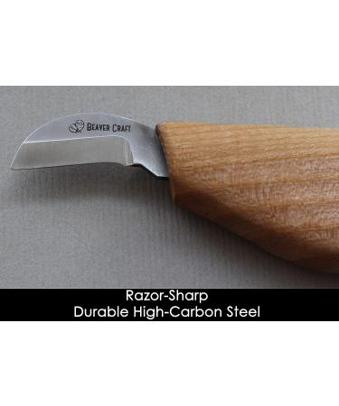 BeaverCraft Chip Carving Knife C6 - Precision Woodworking Tool for Fine Detailing and Stop Cuts - Buy Online on GoSupps.com