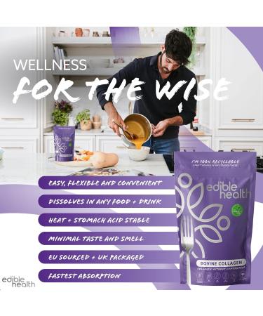 Hydrolysed Bovine Collagen Powder 400g - Types 1 & 3 Protein Peptides - Paleo Keto Kosher Halal - 30-Day Supply - UK & EU Certified - Buy Online on GoSupps.com