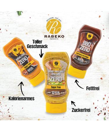 Rabeko Zero Sauce Cheezy 1 x 350 ml without Sugar and Low Fat - Healthy Low Carb Products - Buy Online on GoSupps.com