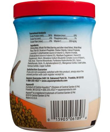 Aqueon Shrimp Pellets Fish Food 6.5 oz - Nutritious Pellets for Healthy Shrimp - 1 Pack - Buy Online on GoSupps.com