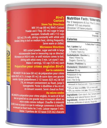 Birds Custard Powder 340g 340 g (Pack of 1) - Buy Online on GoSupps.com