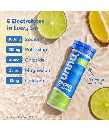 Nuun Hydration Electrolyte Tablets - Vegan Non-GMO Drink Mix | 5 Essential Electrolytes | Low Sugar | 4 Pack (40 Servings - Buy Online on GoSupps.com