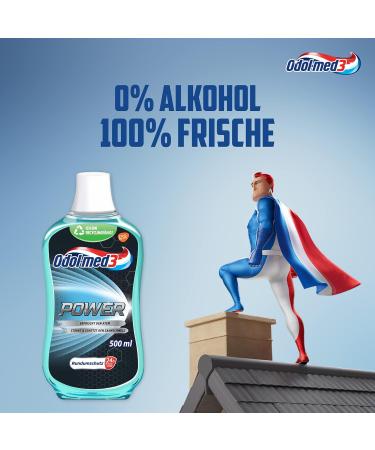 Odol-med3 Mouthwash Power - Alcohol-Free 500ml Pack of 4 | International Shipping Available - Buy Online on GoSupps.com