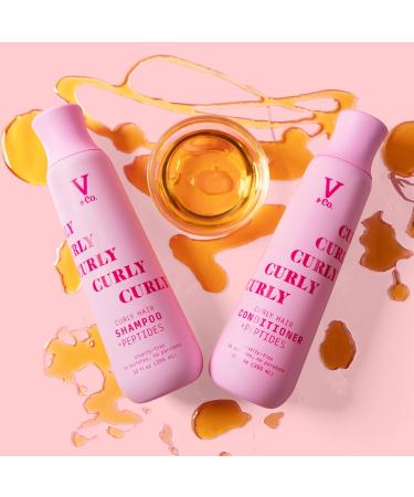 V&Co. Beauty Curly Hair Conditioner with Peptide Technology - 12 oz | Best Moisturizer for Curly Hair | International Shipping - Buy Online on GoSupps.com