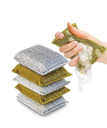 Heavy Duty Scrubbing Sponges - Kitchen Scrubbing Cleaner Sponges (6 Pack)