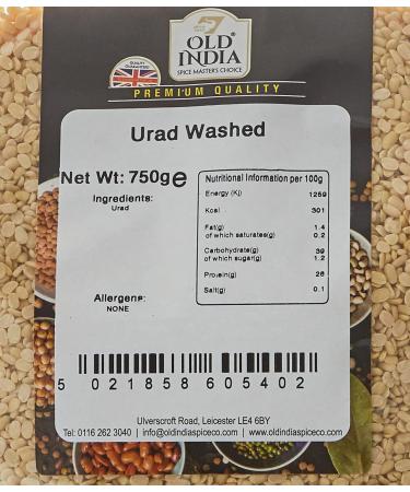 Old India Urad Washed 750g - Buy Online on GoSupps.com