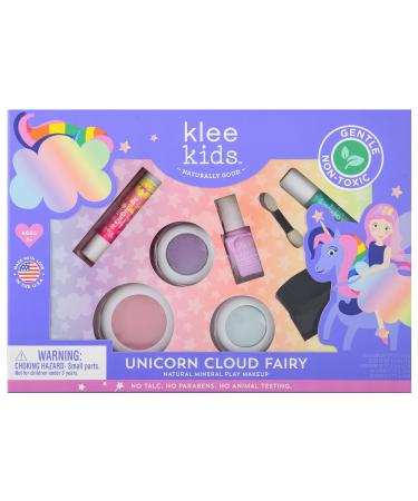 Luna Star Naturals Klee Kids Deluxe Play Makeup Kit. Gentle and Non-Toxic. Made in USA. (Unicorn Cloud Fairy)