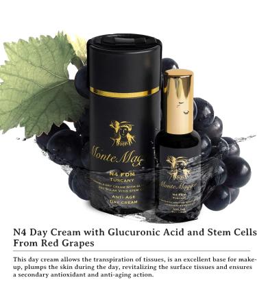 Montemaggio - Womens Anti-Wrinkle Face Cream | Glucuronic Acid | Red Grape Stem Cells (Solar Vitis) | Aloe Vera | Moisturizer | Anti-Aging | Sun Protection | Natural | Made in Italy | 50ml - Buy Online on GoSupps.com