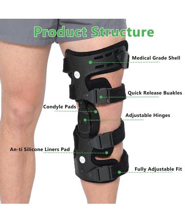 Orthomen Lateral Unloader Knee Brace for Osteoarthritis | Best Offloader for Bone on Bone Joint Degeneration - L1851 L1843 (Left) - Worldwide Shipping - Buy Online on GoSupps.com