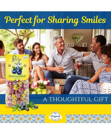 The Original Perle di Sole Blueberry Hard Candy with a Tart Fizzy Filling- Single Pack 1 - Buy Online on GoSupps.com