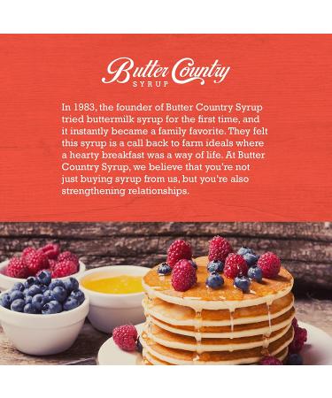 Uncle Bob's Butter Country Rich & Creamy Buttermilk Syrup - Original Flavor - 16 fl oz - Buy Online on GoSupps.com