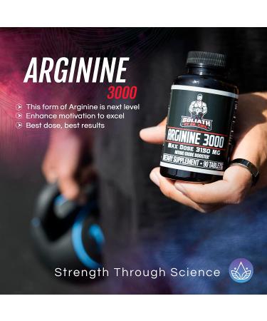 Dr. Emil L-Arginine Capsules 3150mg - Nitric Oxide Supplement for Muscle Growth, Vascularity, Endurance & Heart Health - 90 Tablets - Buy Online on GoSupps.com