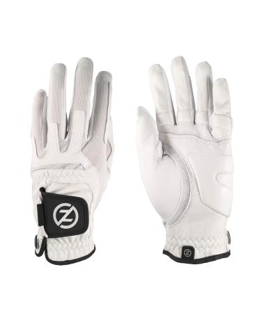 Zero Friction Ultra Feel Cabretta golf glove padded fingers and palms to reduce tension and new to verb white - Buy Online on GoSupps.com