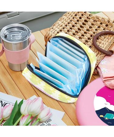 Buy Colorful Rainbow Menstruation Pad Bag with Zipper - Stylish Women's Tampon & Napkin Organizer for Girls - Buy Online on GoSupps.com